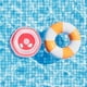 thumbnail image 3 of Red Inflatable Beach Ball for Pool Use with Stripes PVC Material, 3 of 5
