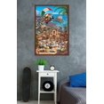 thumbnail image 2 of Disney Pixar Cars 2 - Triptych 3 Wall Poster, 22.375" x 34", Framed, 2 of 2