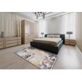 thumbnail image 4 of Ahgly Company Indoor Rectangle Mid-Century Modern Rose Purple Oriental Area Rugs, 8' x 12', 4 of 6