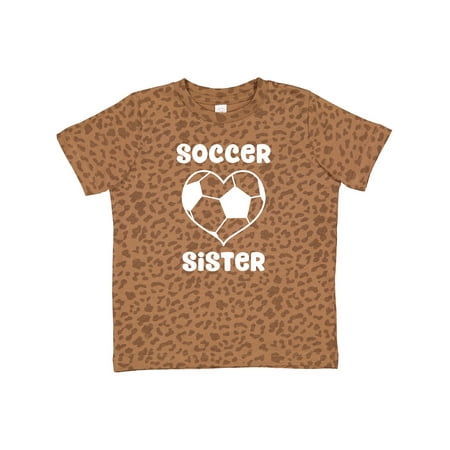 

Inktastic Heart Soccer Sister Gift Toddler Toddler Girl T-Shirt