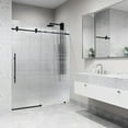 thumbnail image 2 of Vigo VG6021MBFL6076L Elan E-Class 76" High X 60" Wide Sliding Frameless Shower Door -, 2 of 6