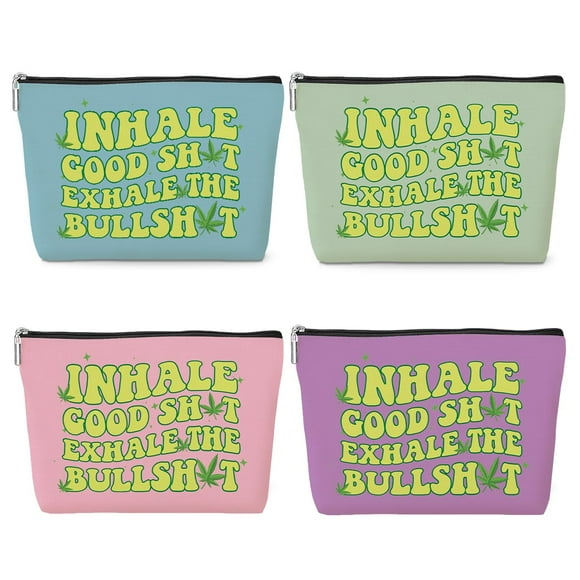 Juego de 4 bolsas de maquillaje coloridas para viaje Jeilink