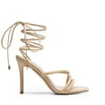 thumbnail image 2 of DREAM PAIRS Heels for Women Strappy High Stiletto Lace Up Heeled Sandals Square Open Toe Heels for Prom Party Dating, 2 of 5