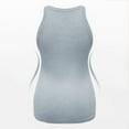 thumbnail image 3 of Miluxas Maternity Tank Tops for Women Ruched Sleeveless Basic Tops Maternity Shirt Vest Pregnancy Tee Blue M(M), 3 of 3