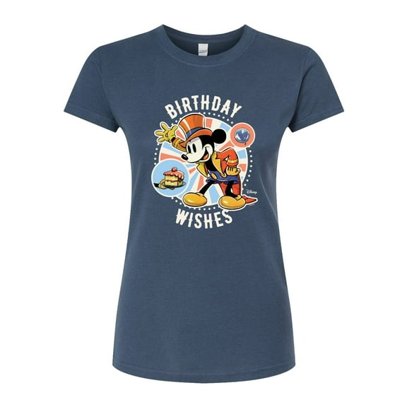 Disney - Mickey - Ring Master Birthday Wishes - Juniors Fitted Graphic T-Shirt