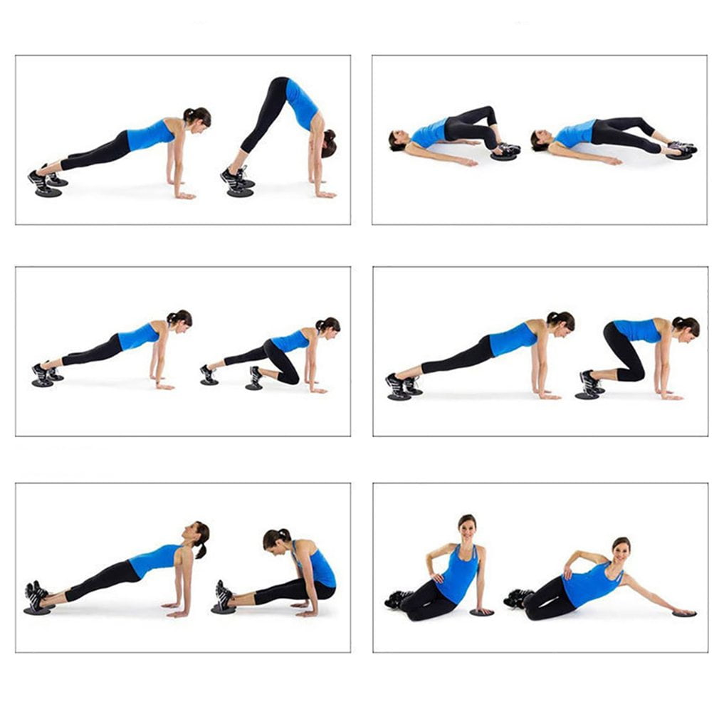OUTAD Pilates Gliding Plate Yoga Abdominal Foot Fitness Sliding Plate Home Sports Core Training Sliding Plate Sliding Mat Walmart