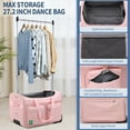 thumbnail image 6 of MOPHOTO Dance Bag with Garment Rack, 27" Dance Garment Bags for Dancers Girls Competition, Collapsible Rolling Dance Garment Bag with Wheels for Travel, Duffle Bag Luggage for Women and Men, 6 of 9