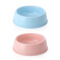 thumbnail image 1 of 2PCS Candy Color Pet Bowl Plastic Dog Bowl Cat Bowl Round, 1 of 5