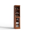 thumbnail image 3 of 100% Solid Wood 16.5" Bathroom Storage Cabinet with Clear Glass Doors and Adjustable Shelves, 3 of 5