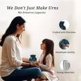 thumbnail image 3 of Bee Funeral Urns For Human Ashes Adult Man - Small Memorial Urn For Ashes For Women - 1 Large & 4 Keepsake, Cremation Urn For Mom And Dad - Blue Urns For Adult Male - 10 & 3 Inch, 3 of 7