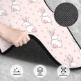 thumbnail image 3 of Fuzoiu Rabbit Print Carpet Floor Mats for Car,Car Foot Mat Set,Universal Fit 4 Piece Mat Pad Set,Fits Most Cars Trucks Vans Sedans SUV Auto Carpet Mat Se, 3 of 7