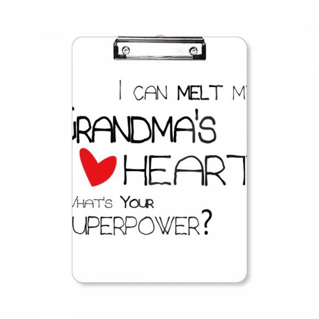 Me puede derretir el corazón de mi abuela Nana Portapapeles Carpeta de escritura Placa de soporte A4