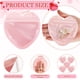 thumbnail image 5 of Bolsitas de PVC en forma de corazón | Bolsas de regalo autosellantes rosas • Plástico PVC • 10x10cm | Embalaje seguro • Reutilizable | Paquete de 100 | Bolsas de Detalle de Organza Monos |, 5 of 6