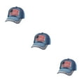 thumbnail image 3 of kurtrusly Sun Protection Cap With Adjustable Strap For Baseball Lovers Baseball Cap Polyester Hat Multi-colors Fashionable Denim 3 3Set, 3 of 6