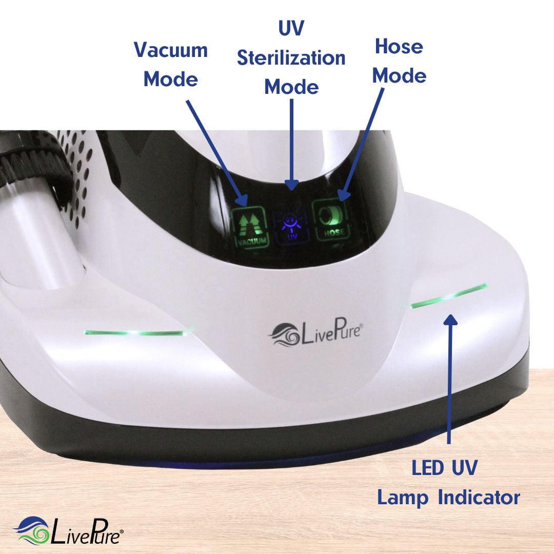 LivePure LP5000DMVC Ultramite Handheld UV Vacuum Cleaner