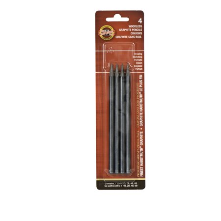 UPC: 0014173374301 | Koh-I-Noor Progresso Woodless Graphite Pencil Set  4-Pencils