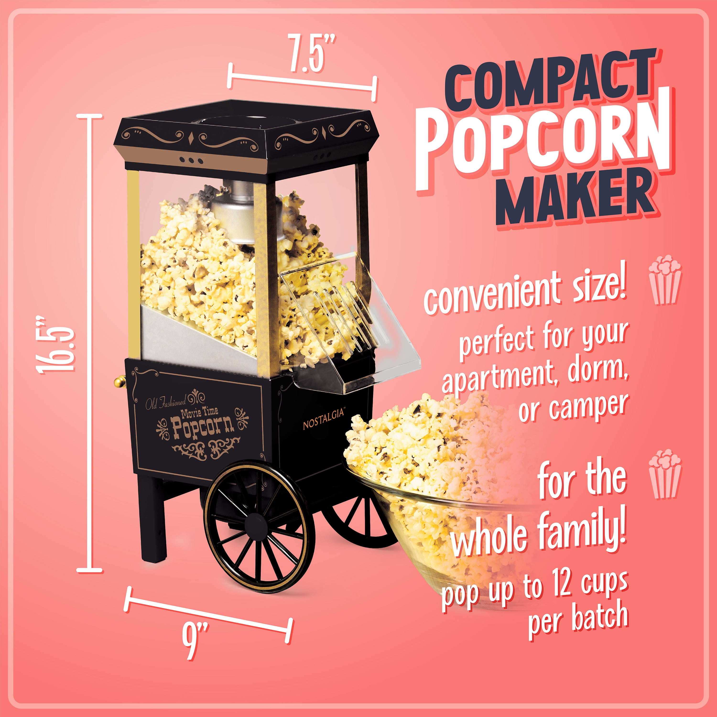 Free Shipping! Nostalgia Coca-Cola 12-Cup Hot Air Popcorn Free Shipping! Nostalgia Coca-Cola 12-Cup Hot Air Popcorn