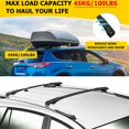 thumbnail image 3 of Auto Cross Bars Roof Rack Aluminum Roof Rail Crossbars Luggage Rack Fit For TOYOTA RAV4 2013-2020, 3 of 7