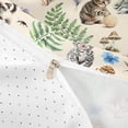 thumbnail image 4 of meiyoeat Kawaii Kitten Bedding,Watercolor Floral Rustic Mushroom Duvet Cover Full For Girl,Reversible,3-Piece,1 Duvet Cover and 2 Pillowcases, 4 of 6