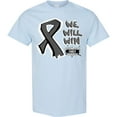 thumbnail image 3 of Inktastic Ribbon We Will Win Melanoma & Skin Cancer Awareness T-Shirt, 3 of 5