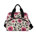 thumbnail image 6 of FORMRS Reusable Lunch Bag for Work School Leakproof Insulated Cooler with Adjustable Shoulder Strap, Pink Flowers, 6 of 6