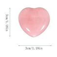 thumbnail image 2 of Natural Rose Quartz Heart to Activate Heart Chakra as October Birthstone and Romance Stone, 2 of 7