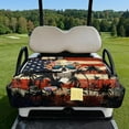 thumbnail image 2 of Psesaysky Golf Cart Seat Covers, Golf Cart Seat Towel Blanket with Handle, Foldable, Soft and Comfortable, Suits EZGO, Yamaha, Club Car and Other 2-Seat Carts, 51"x 30.3", Hawaiian Skull USA Flag, 2 of 8