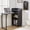 Black, variant on Haooyeah 37" Foldable Storage Desk with Charging Station, Space-Saving Desk with Raised Surface, Multi-functional Desk for Home Office, Bedroom, and Small Spaces