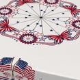 thumbnail image 5 of 4th of July Tablecloth American Flag and Star Table Cloths 54x72 Inch, Red, White and Blue Patriotic Tablecloths for Dining, Kitchen, Picnic and Patio-Oval, 5 of 6