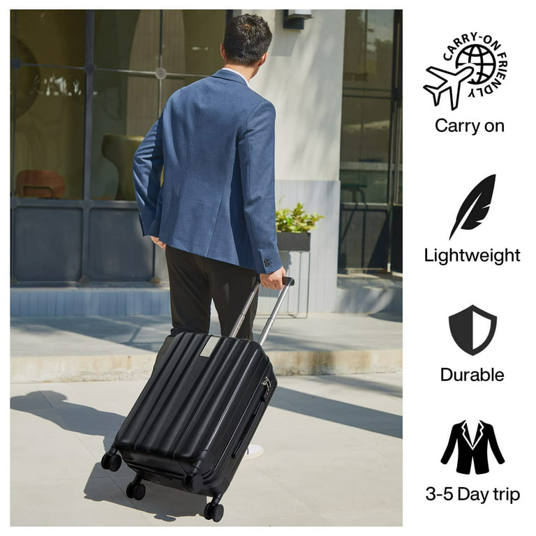 Hanke Carry On Luggage Airline Approved, TSA Luggage Lighiweight Carry On  Suitcase hard shell Travel Luggage Suit Case with Wheels Rolling Luggage