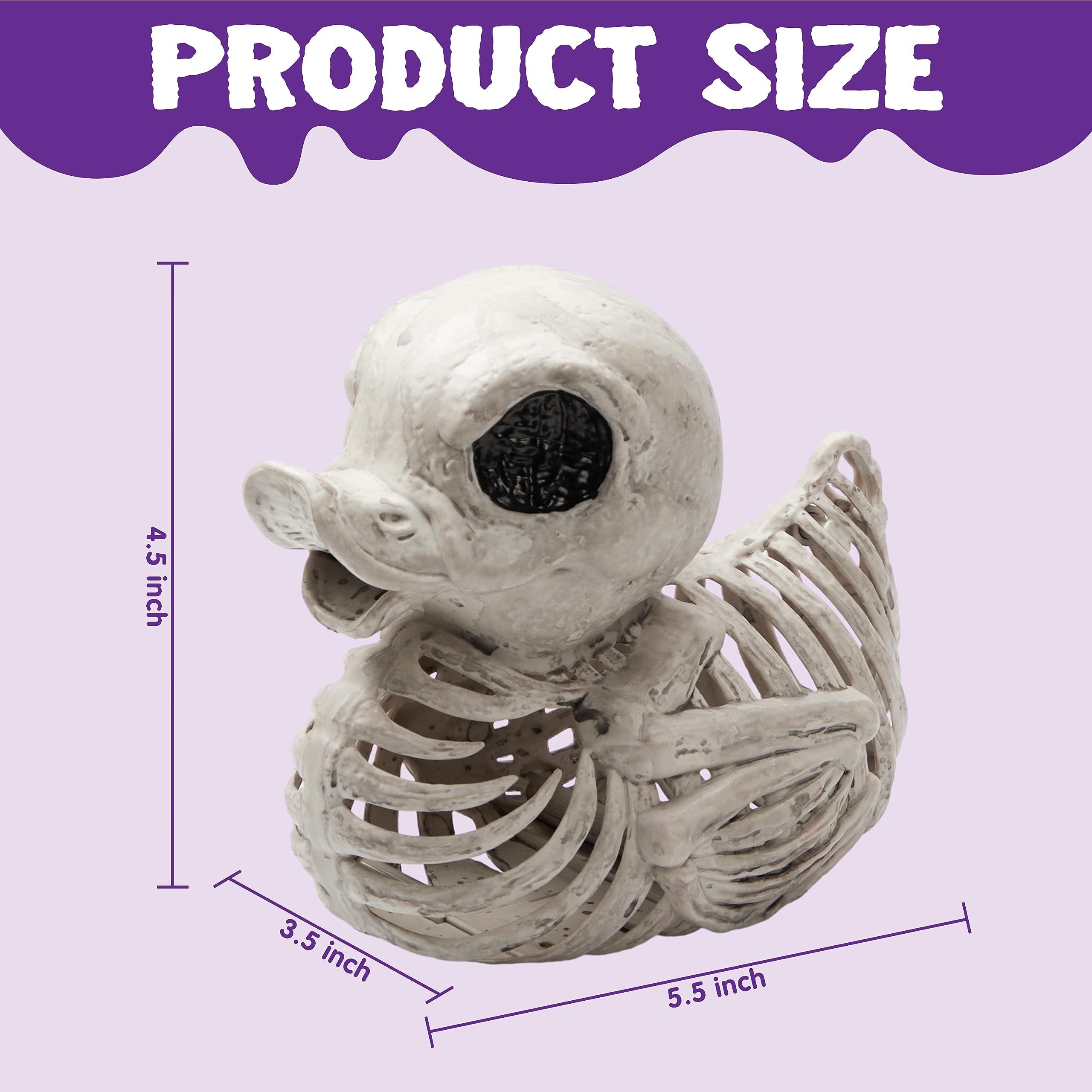 Joyfy Duck Skeleton Halloween Decoration 2-Pack photo 6