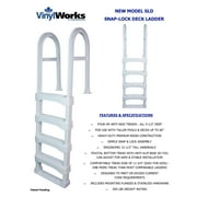 Vinyl Works White Pool Ladder for 60 Above Ground Pools