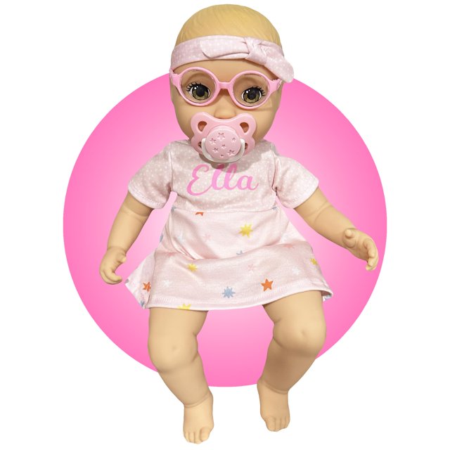 Muñeca inclusiva Kikilishop de 14 pulgadas con gafas extraíbles
