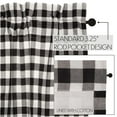 thumbnail image 6 of VHC Brands Annie Buffalo Farmhouse Curtain Panels, Check, Black, 96x50, Set of 2, 6 of 11