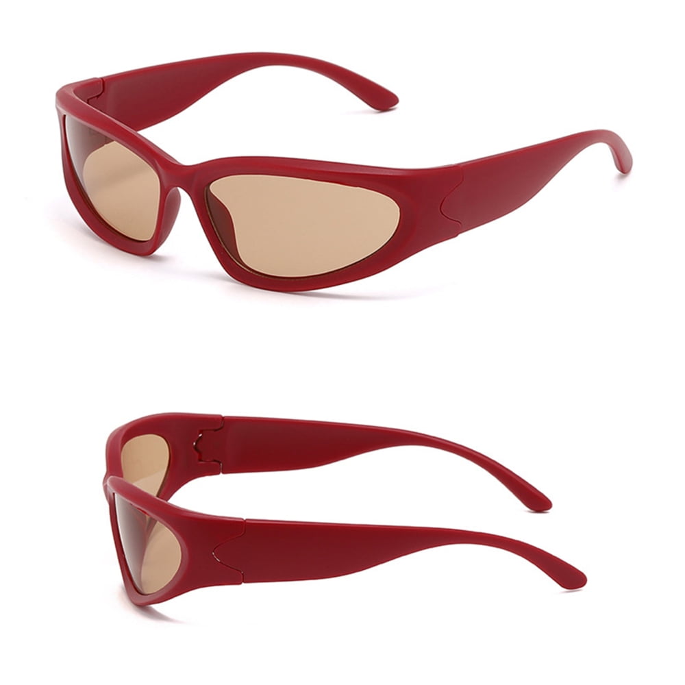 Kids Futuristic Sun Visor Sunglasses with Textured Nose Pad& Textured