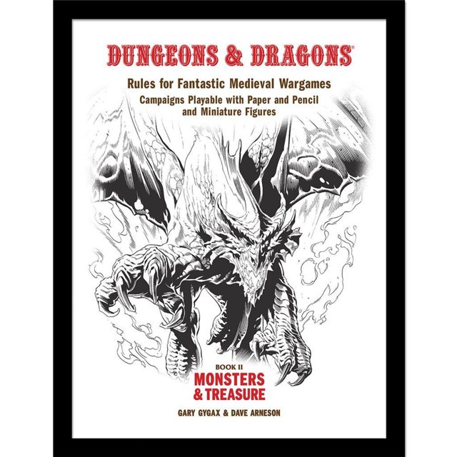 Dungeons & Dragons Monsters & Treasure Framed Poster