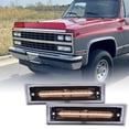 thumbnail image 3 of PIT66 Front Side Marker Light Lamp Smoked Lens Left Driver Side and Right Passenger Side Fit for Chevy C10 C20 C30 1981-1991/ GMC JIMMY_(FULLSIZE) 1982.GM2550115, GM2551107, 3 of 9