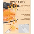thumbnail image 5 of GARVEE 50" x 60" Heated Blanket Throw,Cozy Faux Rabbit Fur Bubble Electric Blanket with 10 Heat Settings & Auto-Off, Gray, 5 of 9