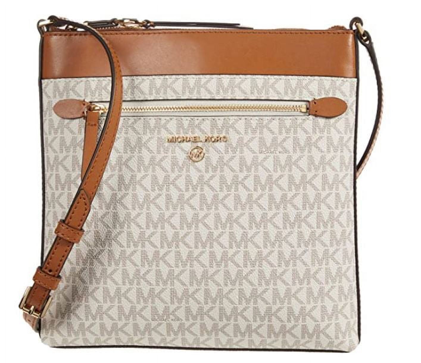 Michael Kors Marilyn Small Crossbody Vanilla/Acorn One Size: Handbags
