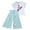 Sky Blue, variant on XEGLSBU Valentines Day Outfit Girl Toddler Girls Outfits Clothing Sets Summer Sunflower T Shirt Tops Chiffon Ruched Loose Pants Grey Size 10 Years