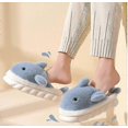 thumbnail image 3 of NEW Cute Whale Cotton Slippers Female Winter Couple Indoor Home Plush Slippers!ZZ35, 3 of 5