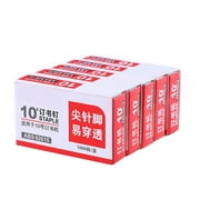 HEVIRGO 5000Pcs Standard Staples Stainless Steel Office General 24/6 Stapler Needle Multi-color Iron