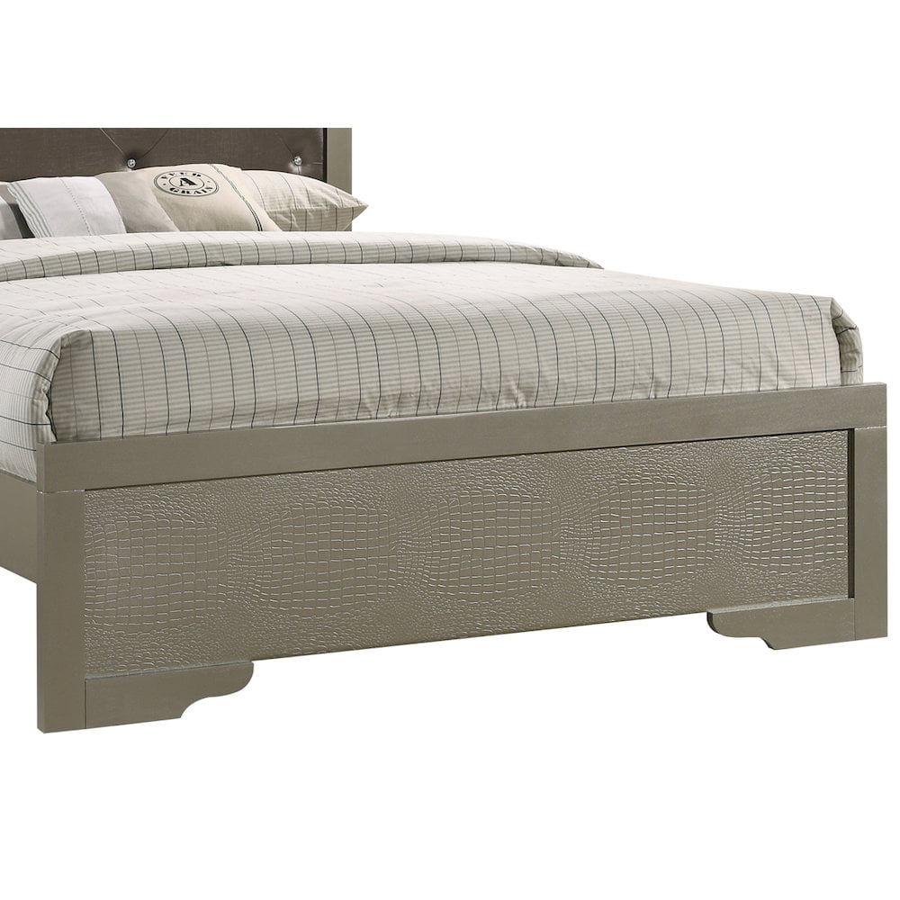 Glory Furniture Lorana Queen Bed in Champagne Color