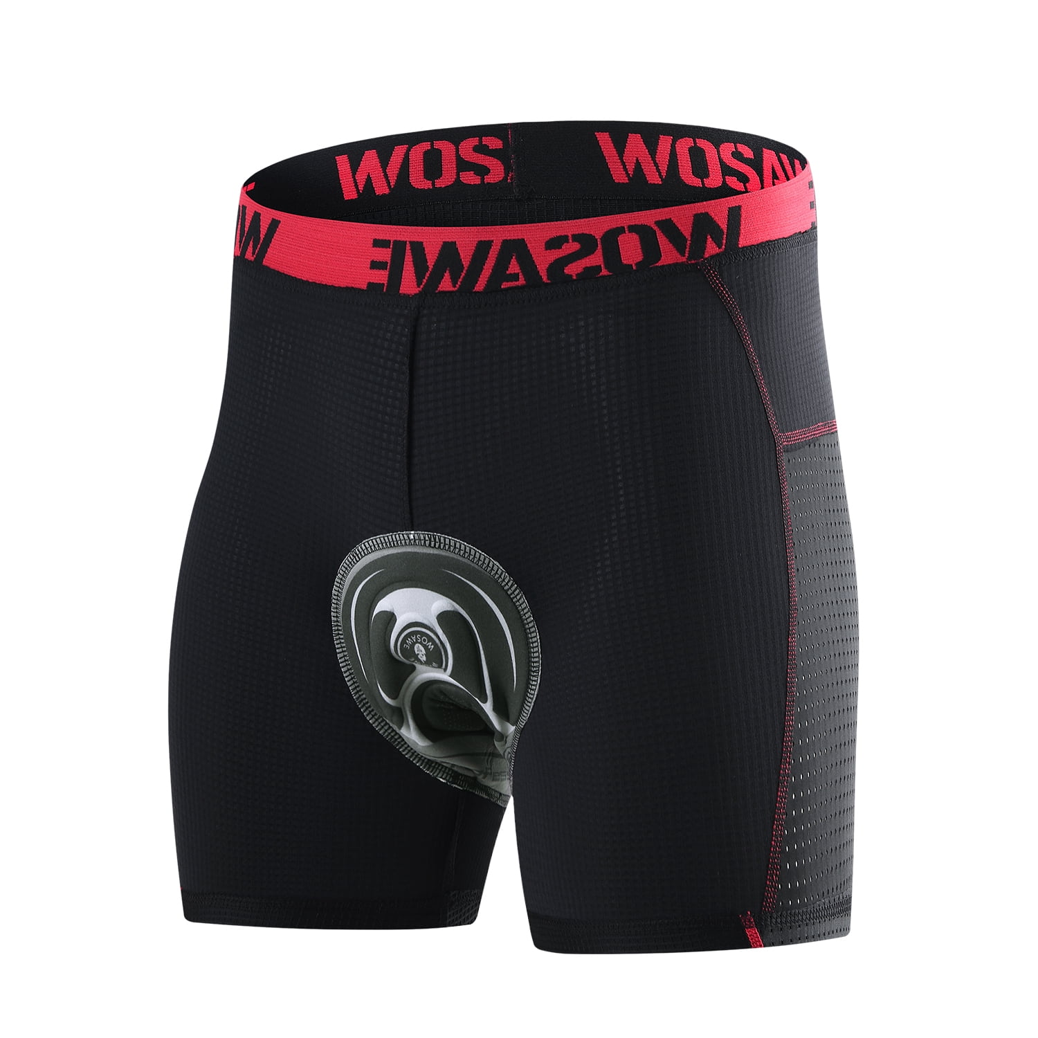 Cycling boxers with pad clearance