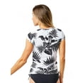thumbnail image 3 of Carve Designs RGCR26 Dawson Rashguard Black/white tropics SM, 3 of 4