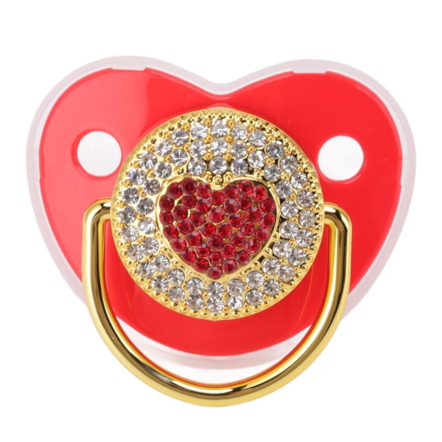 Chupete de silicona para bebé, chupete para bebé con forma de corazón, chupete para bebé con forma de corazón, diseño exquisito