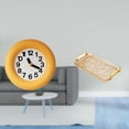 thumbnail image 2 of Reloj de pared redondo, moderno y silencioso. Bandeja de servir para mostrador, con asa, ideal para la cocina, el salón o ., 2 of 8