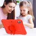 thumbnail image 7 of FJLBDE Case for iPad (A16) 11th Gen 2025/10th Gen 2022 10.9 Inch with Butterfly Stand, Heavy Duty Rugged Protective Cover with Pencil Holder Shoulder Strap for Kids Girls, Red, 7 of 7