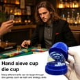thumbnail image 3 of Joernso 1 Set Dice Cup with Clear Cover Base 5 Dot Dice Manual Shaker Cup Adults Family Night Bar Party Gambling Drinking Board Game Casino Equipment, 3 of 7