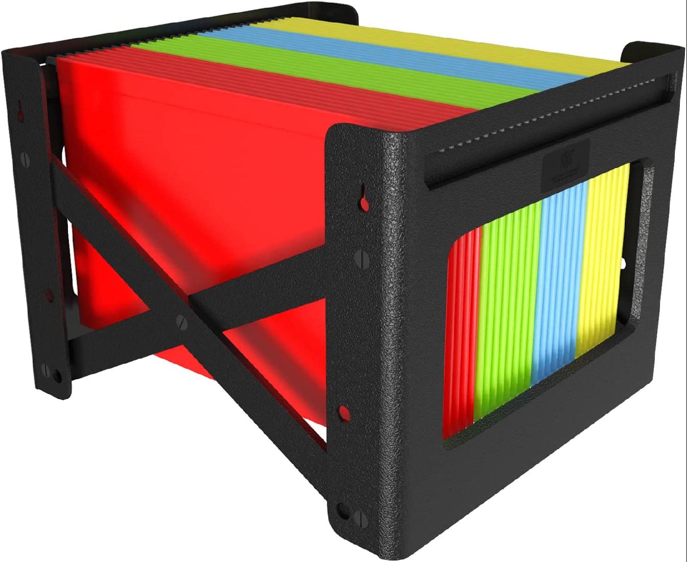 Hanging File Organizer Plastic Desk Organizer Wall Mount File